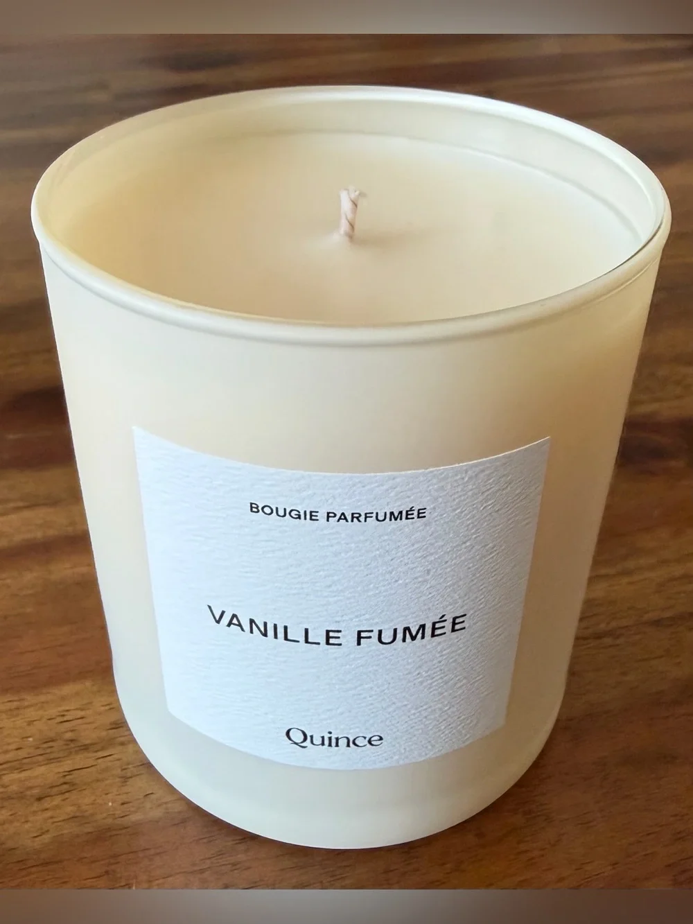 Quince Vanille Fumée Scented Candle -  Smoky Vanilla Plant-Based Wax